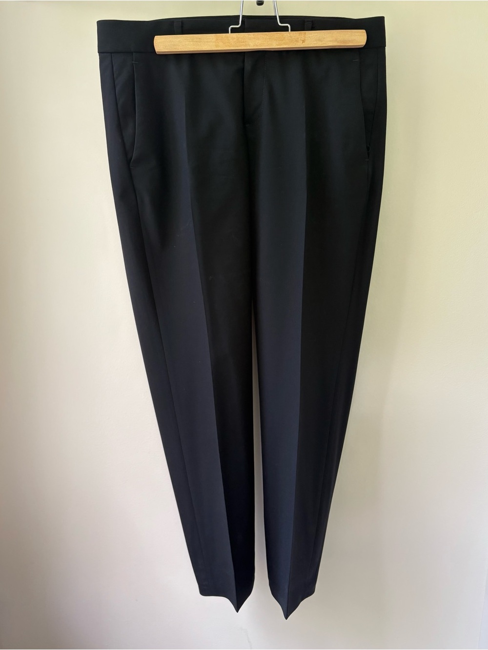BANANA REPUBLIC Black Tailored Dress Work Pants Trousers Cropped  Wool Size 2